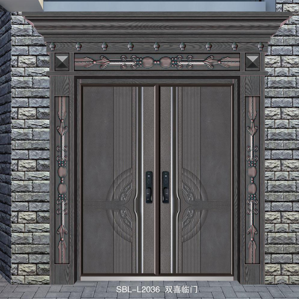 轻奢铝木装甲门