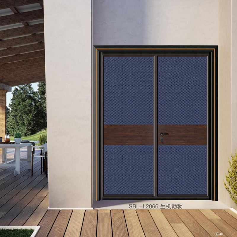 轻奢铝木装甲门