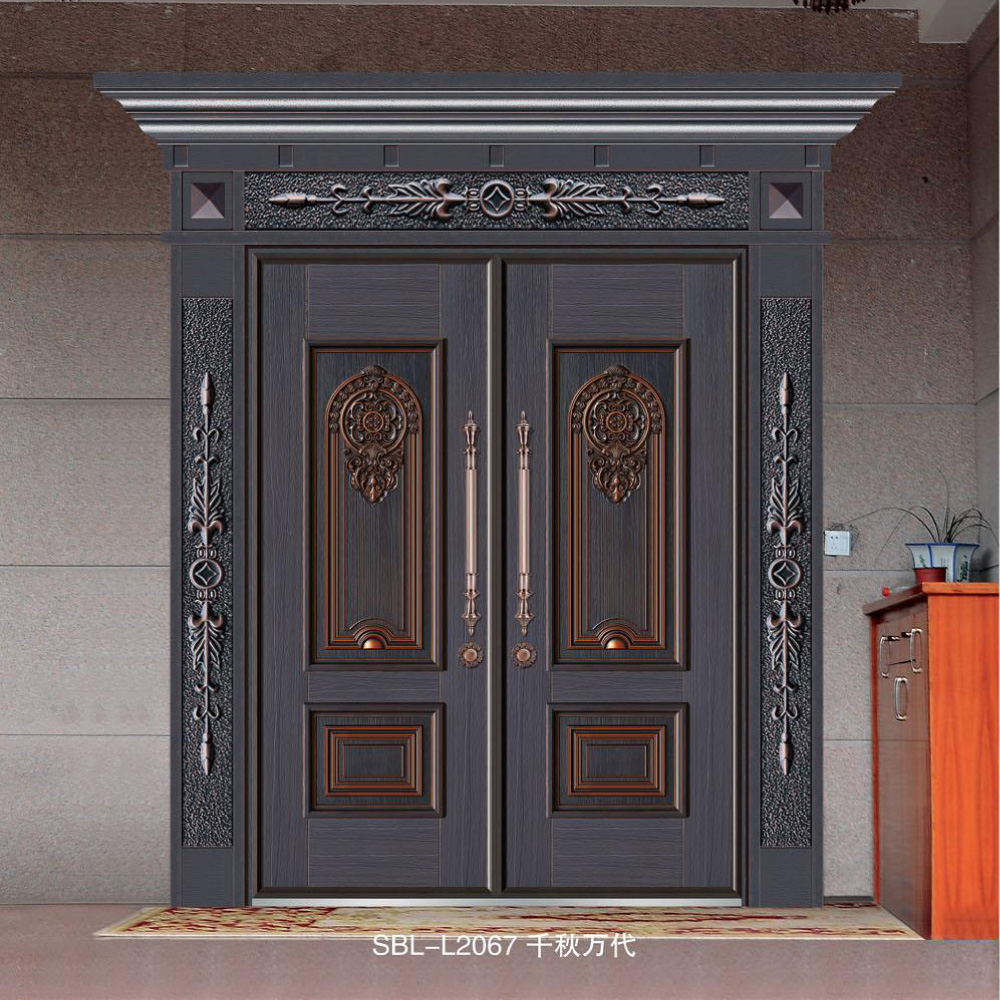 轻奢铝木装甲门
