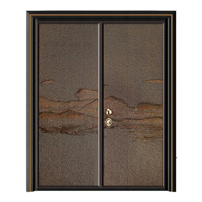 轻奢铝木装甲门