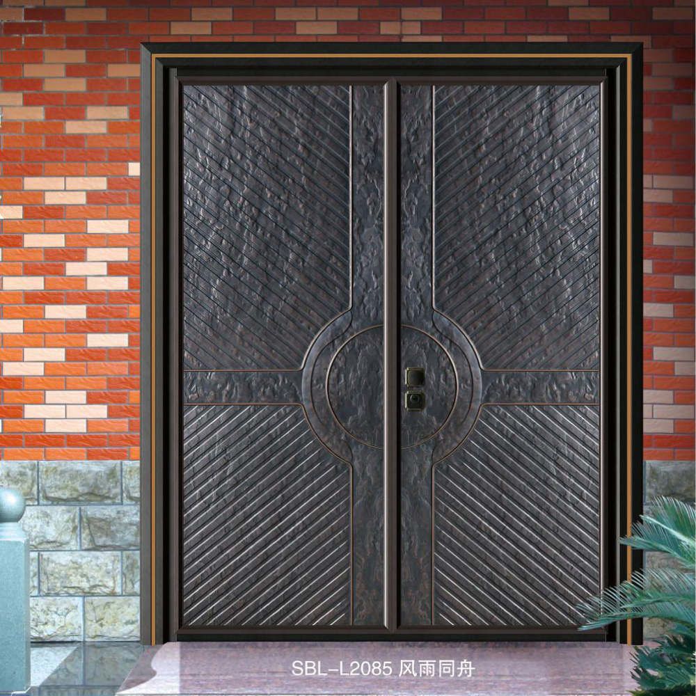 轻奢铝木装甲门