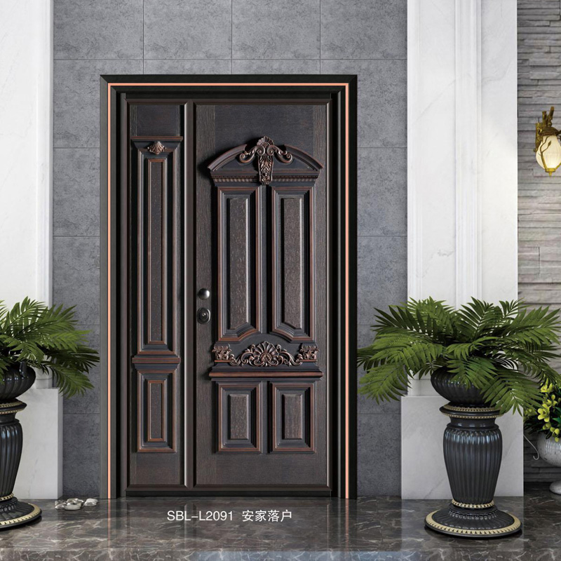 轻奢铝木装甲门