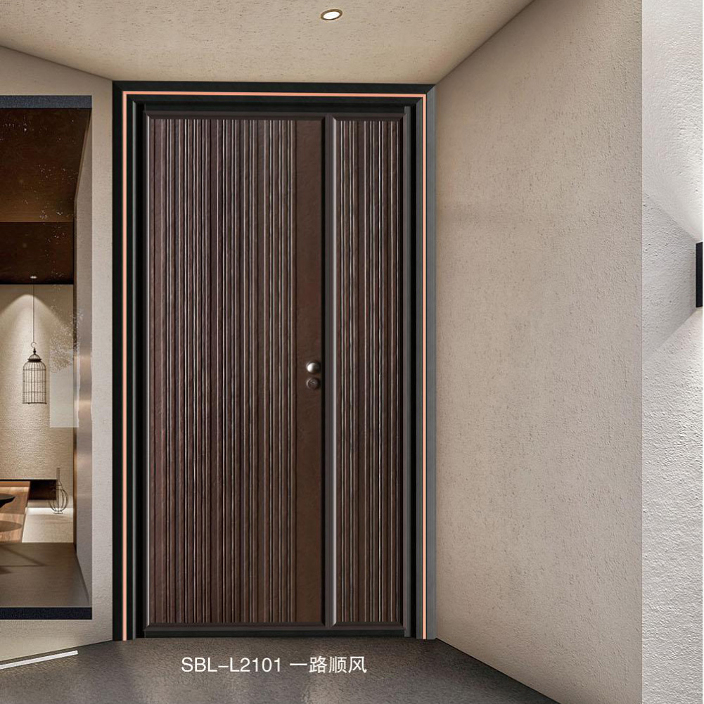 轻奢铝木装甲门