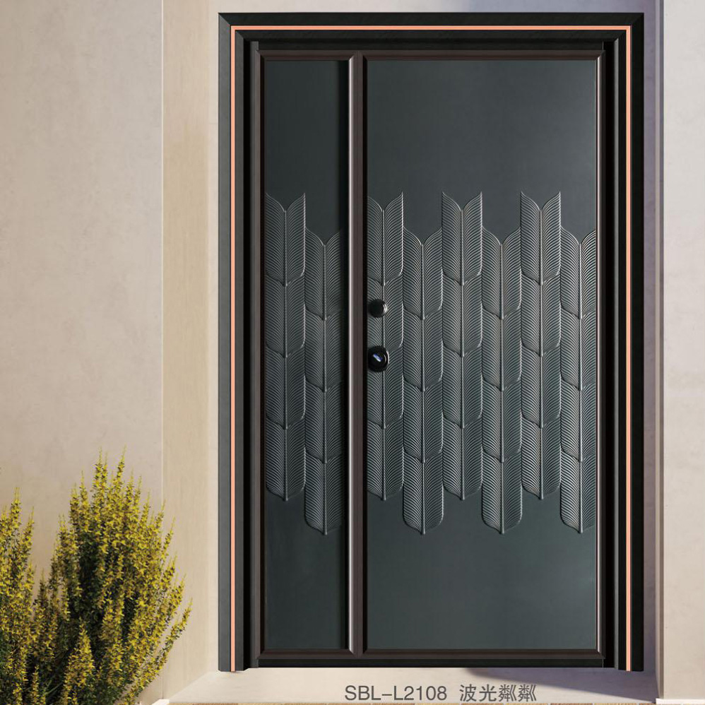 轻奢铝木装甲门