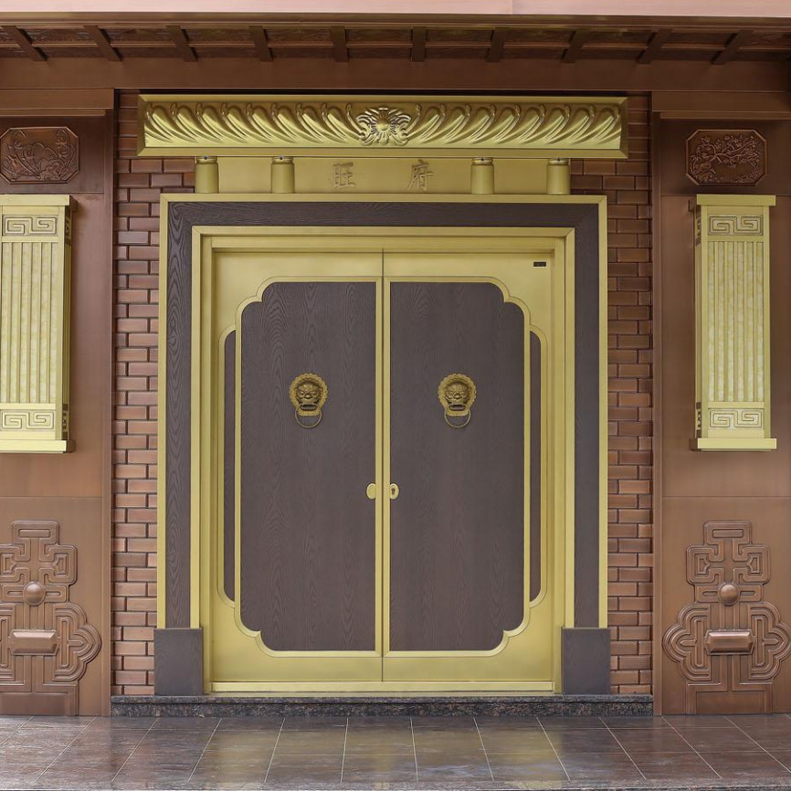 中式铜艺门