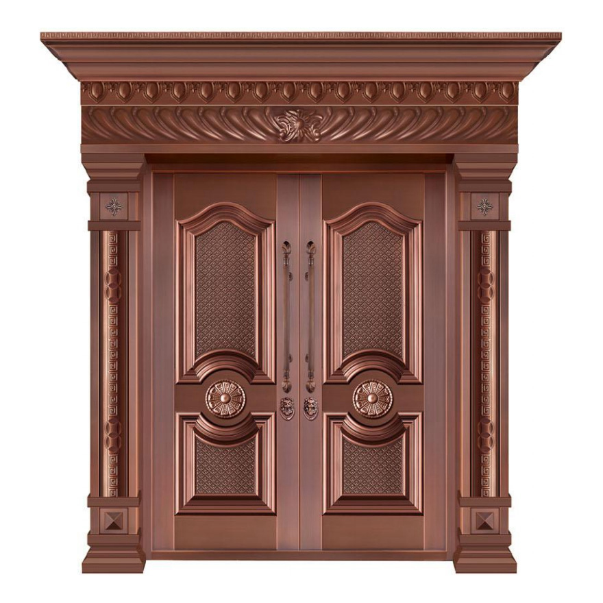 对开铜艺门