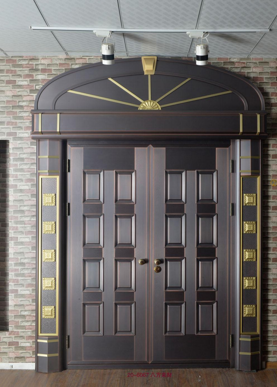 对开铜艺门