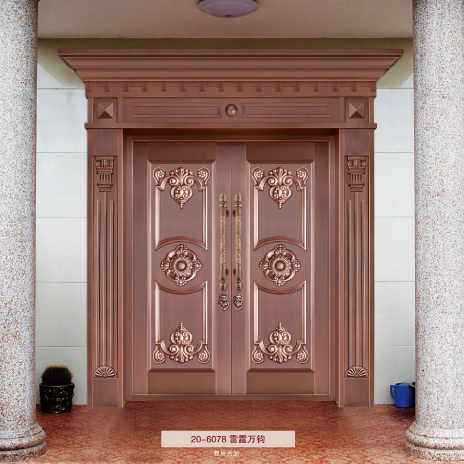 对开铜艺门