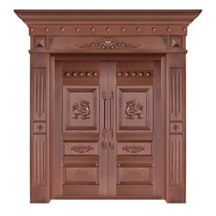 对开铜艺门