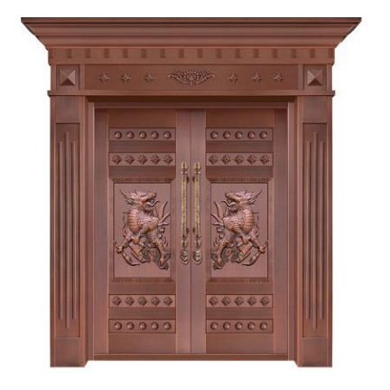 对开铜艺门