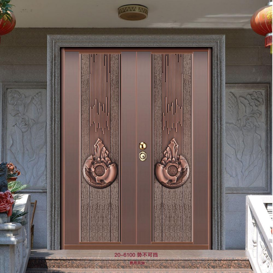 对开铜艺门