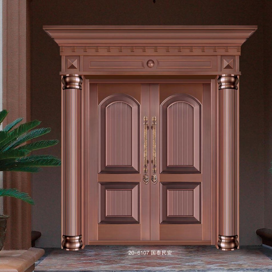 对开铜艺门