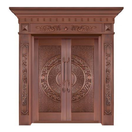 对开铜艺门