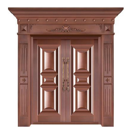 对开铜艺门