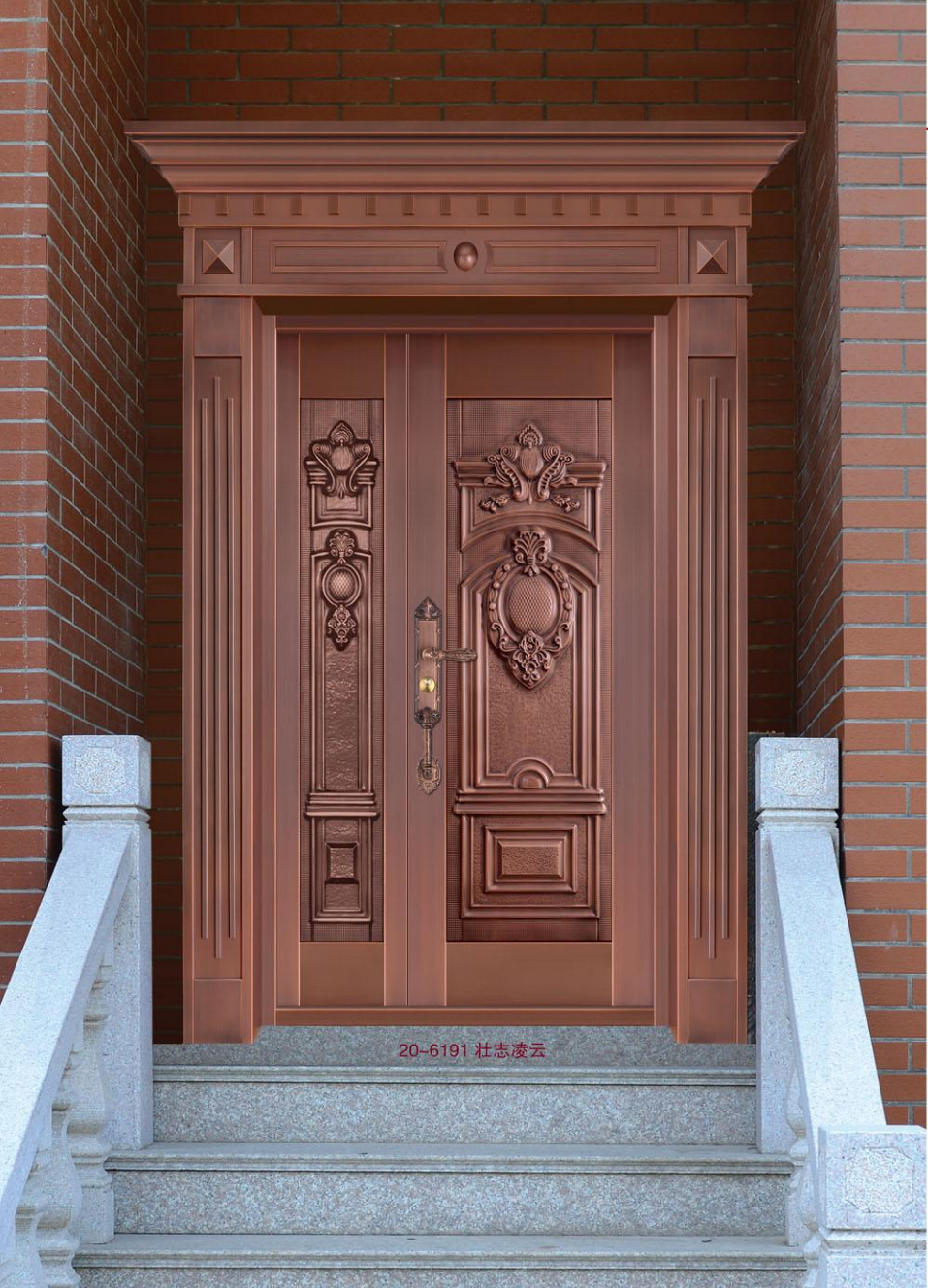 单开铜艺门