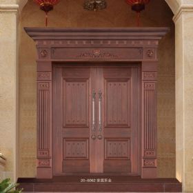对开铜艺门20-6062安居乐业