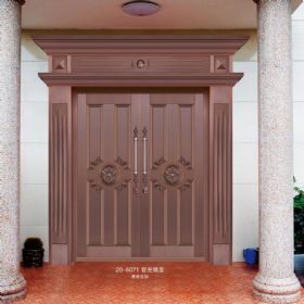 对开铜艺门20-6071容光焕发