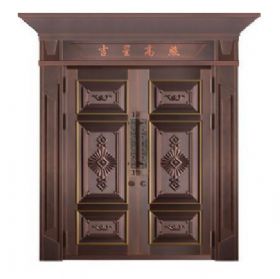 对开铜艺门20-6083吉星高照