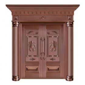 对开铜艺门20-6093护家门神