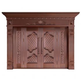 四开铜艺门20-6123至善至美