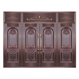 四开铜艺门20-6128金戈铁马