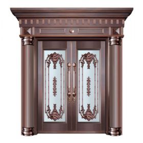 玻璃铜艺门20-6133百家争鸣