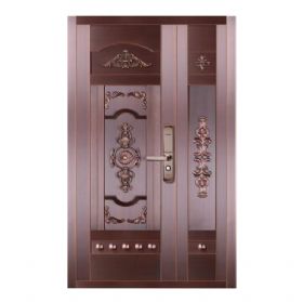 子母铜艺门20-6182飞黄腾达