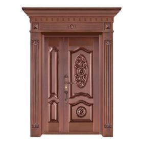 子母铜艺门20-6190鹏程万里