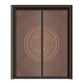 轻奢铝木装甲门SBL-L2016运筹帷幄