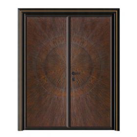 轻奢铝木装甲门SBL-L2017绘声绘色