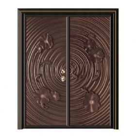 轻奢铝木装甲门SBL-L2020出水芙蓉