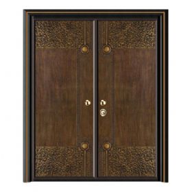 轻奢铝木装甲门SBL-L2027太平盛世