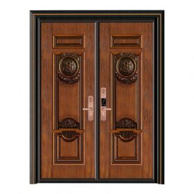 轻奢铝木装甲门SBL-L2035喜气洋洋