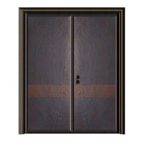 轻奢铝木装甲门SBL-L2037大好河山