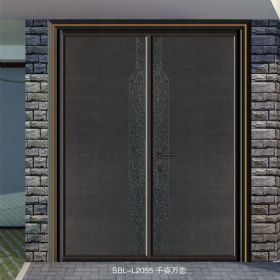 轻奢铝木装甲门SBL-L2055千姿百态